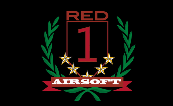 Red 1 Airsoft Fawkham logo