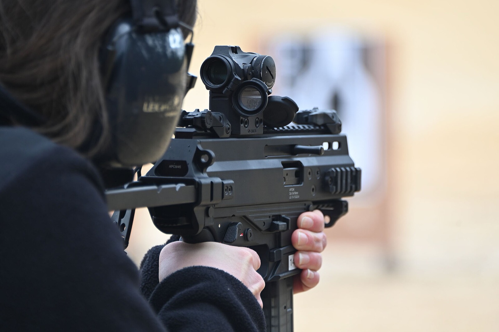 US soldiers training with the APC9K at Fort Dix on 03/05/2023.