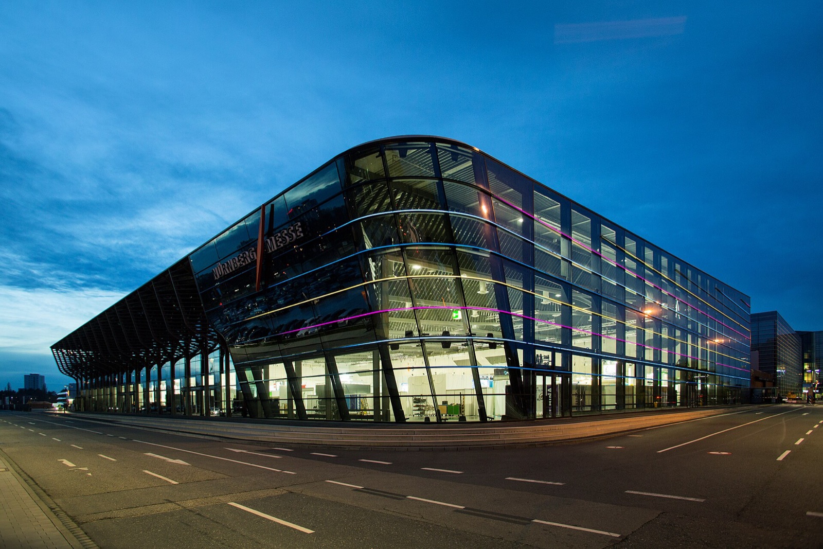 An exhibition hall at Messe Nürnberg, the venue for IWA OutdoorClassics.