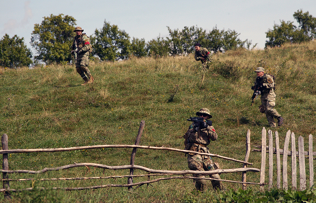 Players at a large airsoft event in Romania. Picture for illustration.